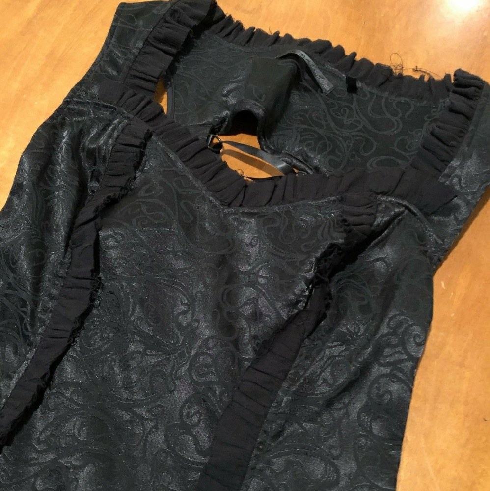 Corset Ruffle Wiggle Dress